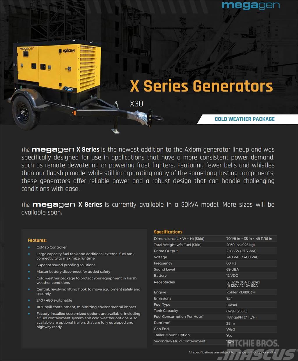  Axiom Equipment Group MegaGen X30 Kiti generatoriai