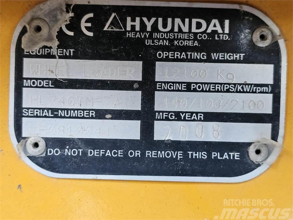 Hyundai HL 740 TM 7A Naudoti ratiniai krautuvai