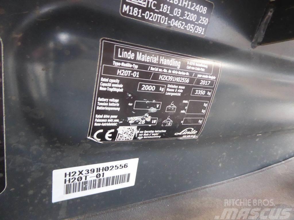 Linde H20T-01 LPG (dujiniai) krautuvai