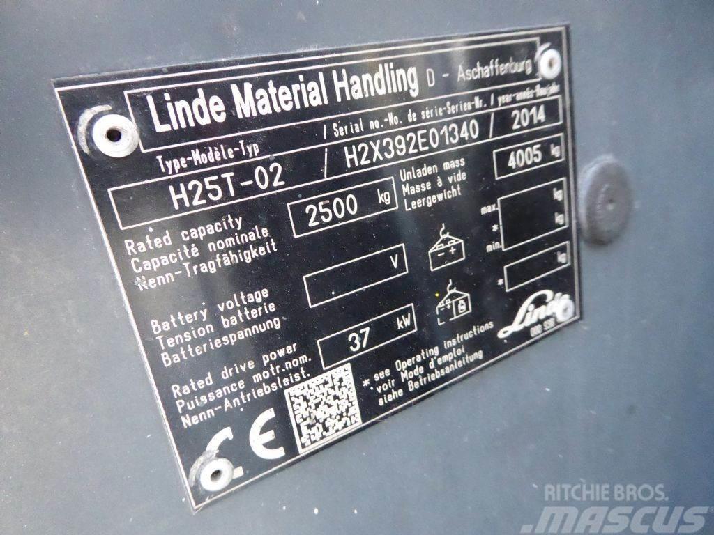 Linde H25T-02 LPG (dujiniai) krautuvai