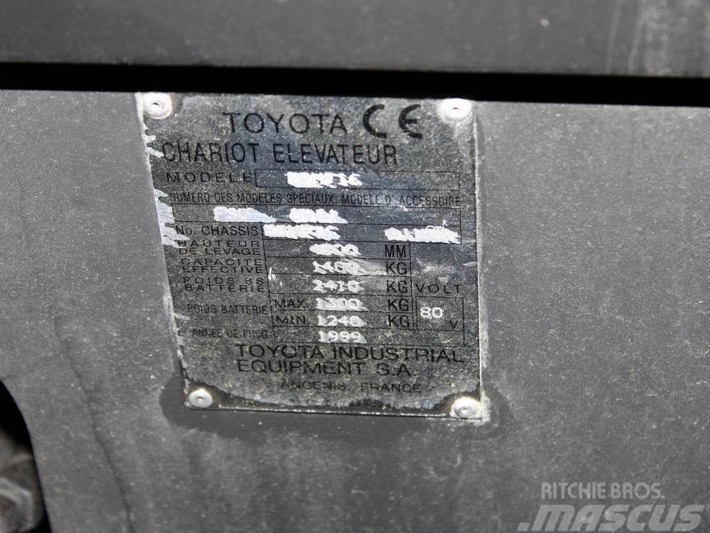 Toyota FMBF 16 Elektriniai šakiniai krautuvai