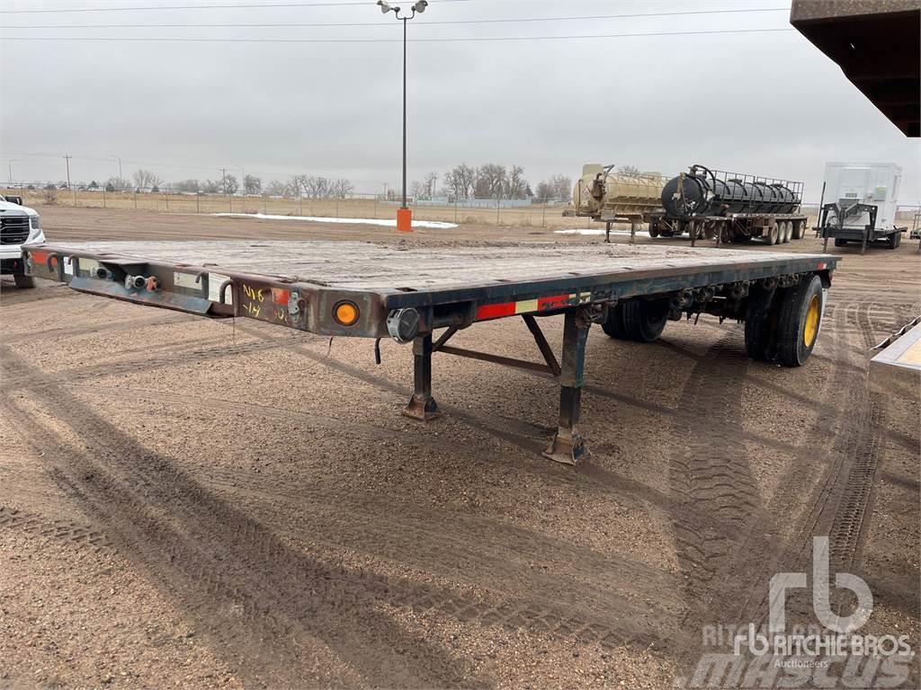 Brown 26 ft S/A Bortinių sunkvežimių priekabos su nuleidžiamais bortais