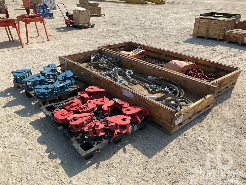  Quantity of Shackles, Belts & Crane parts and equipment