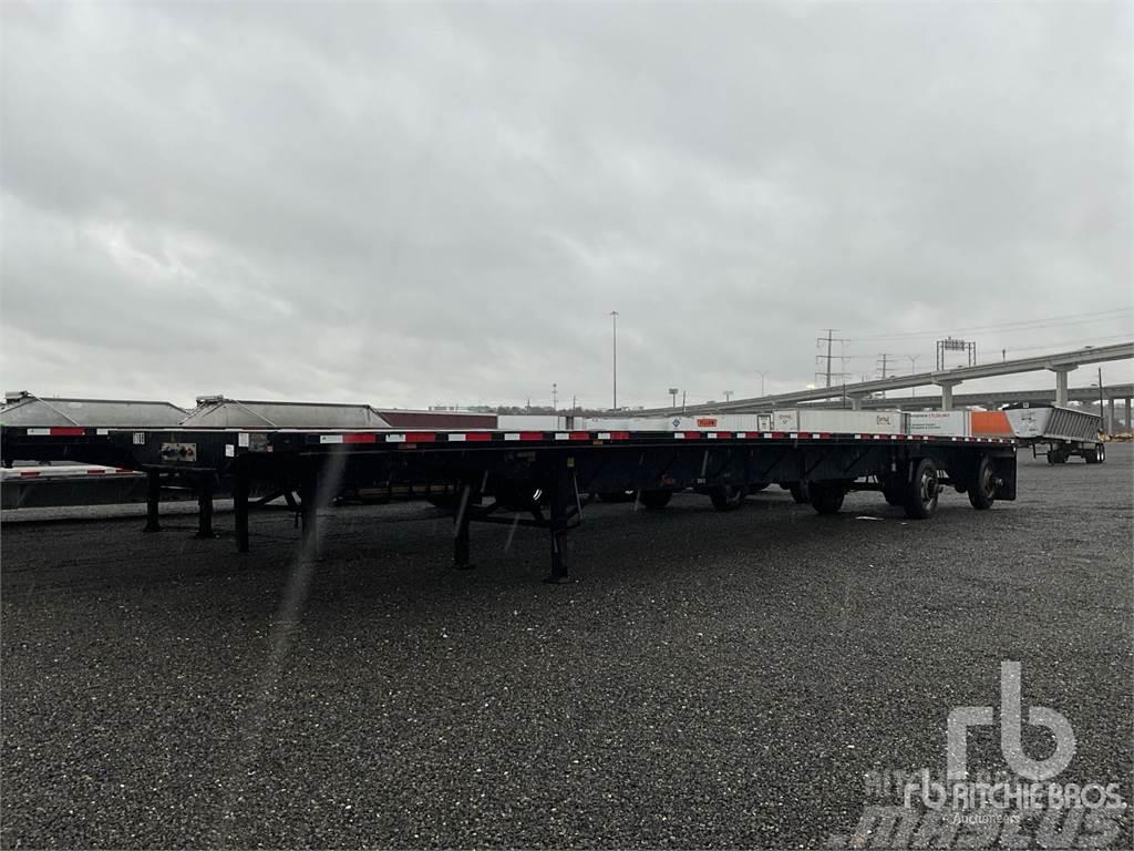 Transcraft 53 ft T/A Spread Axle Bortinių sunkvežimių priekabos su nuleidžiamais bortais