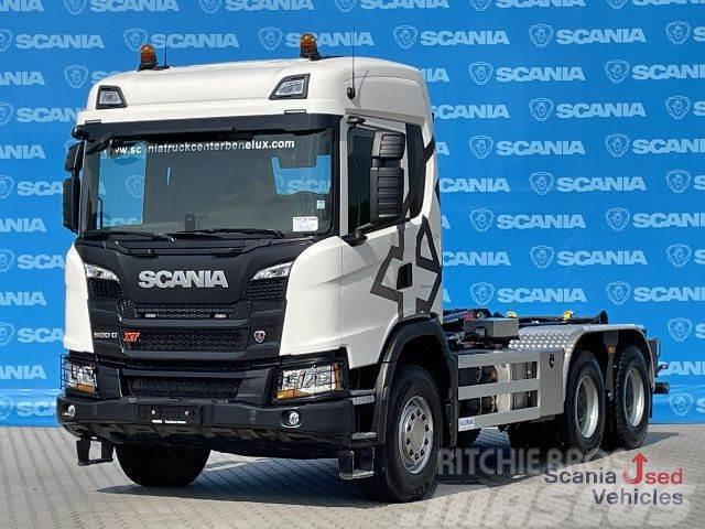 Scania G 500 B6x4HB, DIFF-L 20T HOOKLIFT, EX DEMO SUPER! Savivarčiai su kabeliniu keltuvu