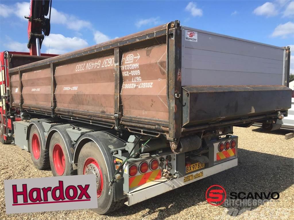  Scancon 6,3 m - Hardox pendelcontainer m-helside p Dėžės