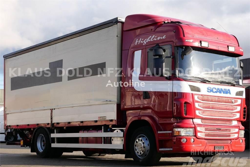 Scania R420 Curtain side + tail lift Platforminiai/Gerviniai sunkvežimiai