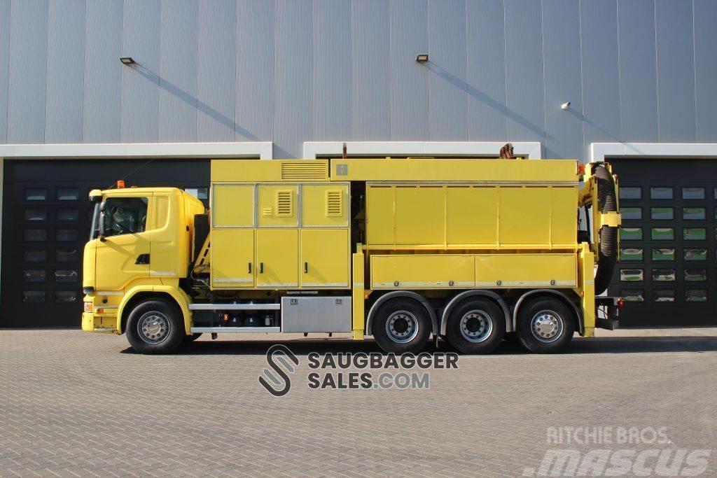 Scania R580 V8 8X4 Szippantóskocsi Kombinuotos paskirties / vakuuminiai sunkvežimiai