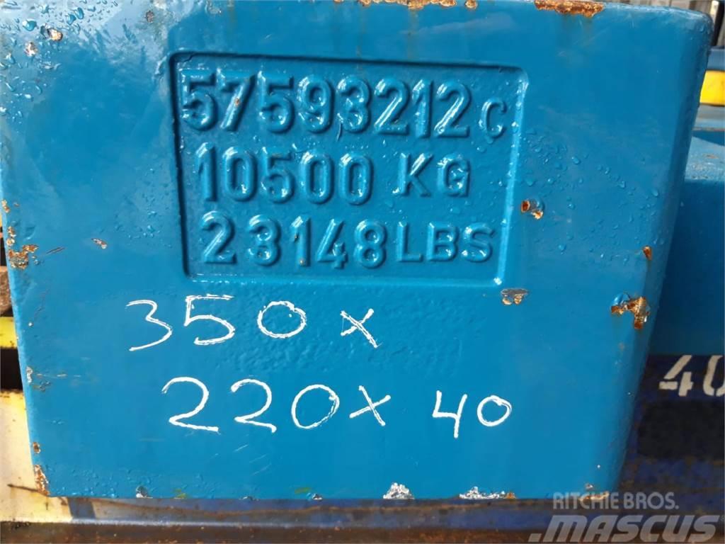 Terex explorer 5800 counterweight 10,5 ton Kranų dalys ir įranga