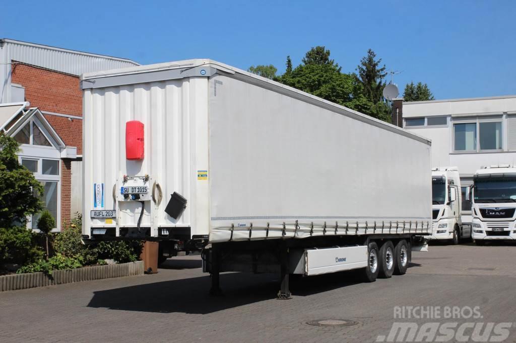 Krone Plane 2 x Liftachse Pal. Kasten Code XL Bortinių sunkvežimių priekabos su nuleidžiamais bortais