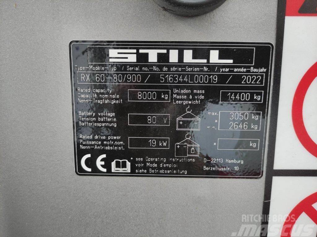 Still RX60-80/900 Elektriniai šakiniai krautuvai