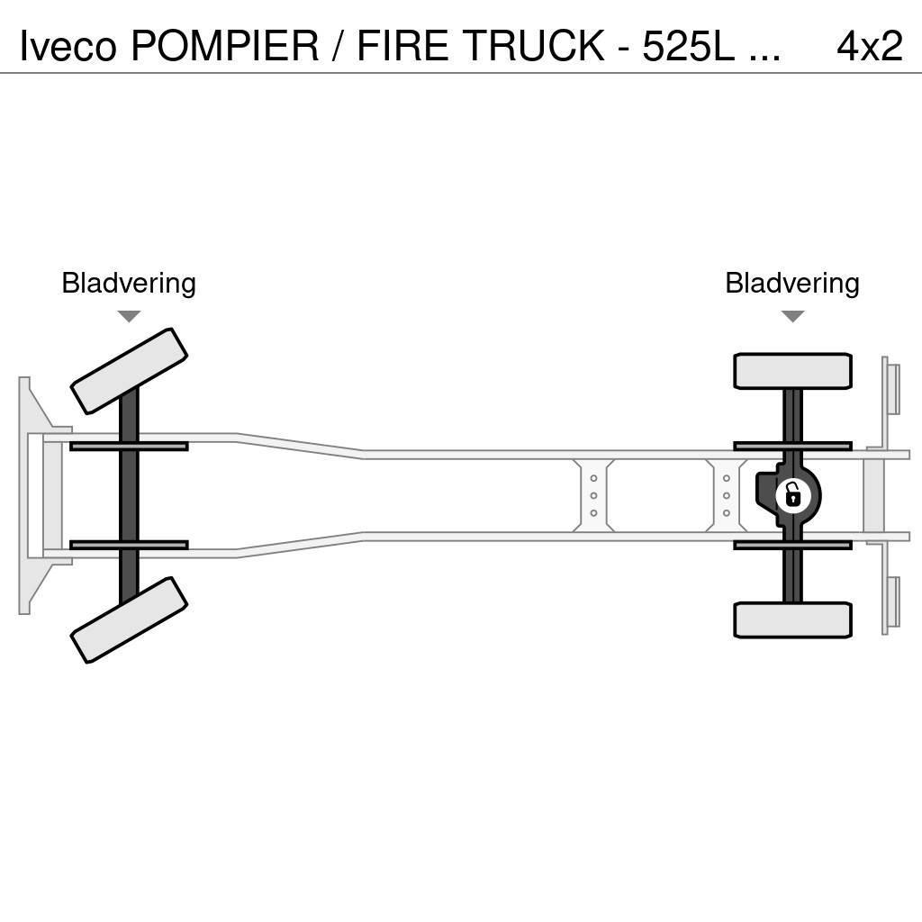 Iveco POMPIER / FIRE TRUCK - 525L TANK - LIGHT TOWER - G Gaisrinės