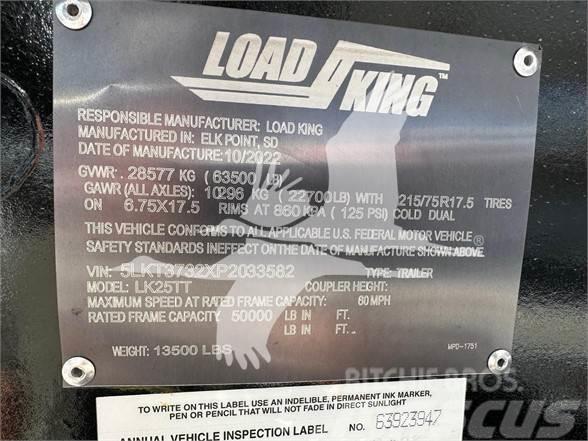 Load King LK25TT TILT DECK TRAILER, 50K CAPACITY, SPRING RID Žemo iškrovimo puspriekabės