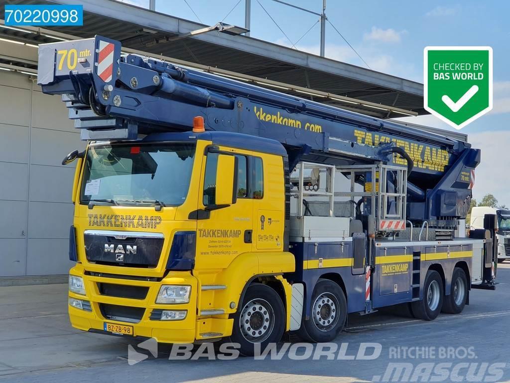MAN TGS 35.440 8X4 NL-Truck Manual 70mtr Bronto Skylif Ant vilkikų montuojamos kėlimo platformos