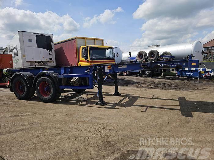  MKF Metallbau 20 FT Container chassis | steel susp Konteinerių puspriekabės