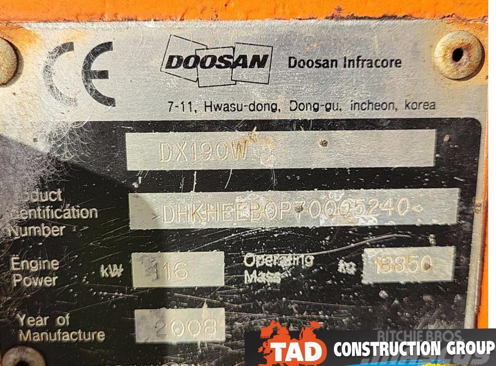 Doosan DX 190 W Ratiniai ekskavatoriai