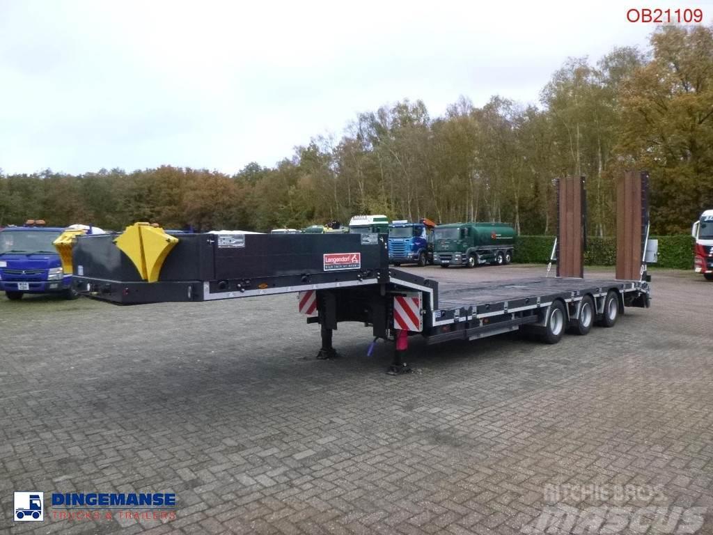 Langendorf 3-axle semi-lowbed trailer 48T ext. 13.5 m + ramps Žemo iškrovimo puspriekabės