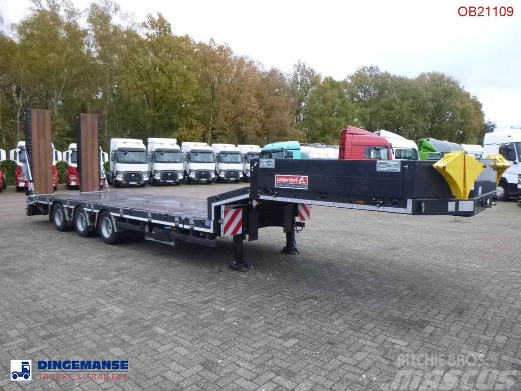Langendorf 3-axle semi-lowbed trailer 48T ext. 13.5 m + ramps Žemo iškrovimo puspriekabės