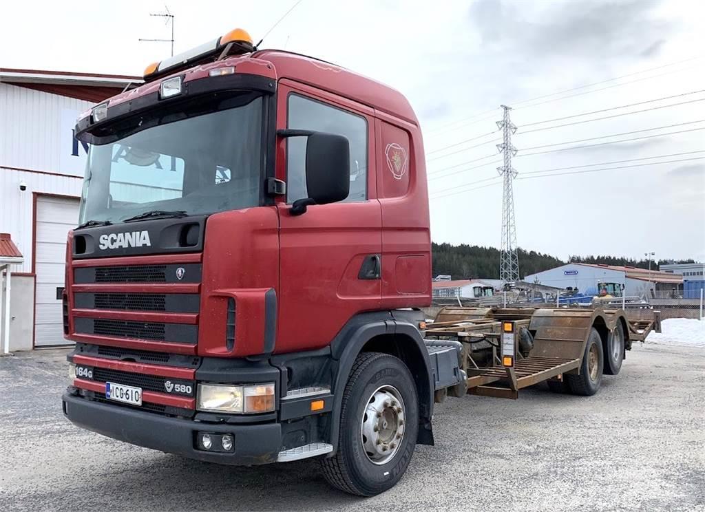 Scania R164 580 6x2 Miško mašinų transportavimo sunkvežimiai