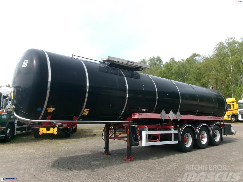LAG Bitumen tank inox 31.9 m3 / 1 comp Cisternos puspriekabės