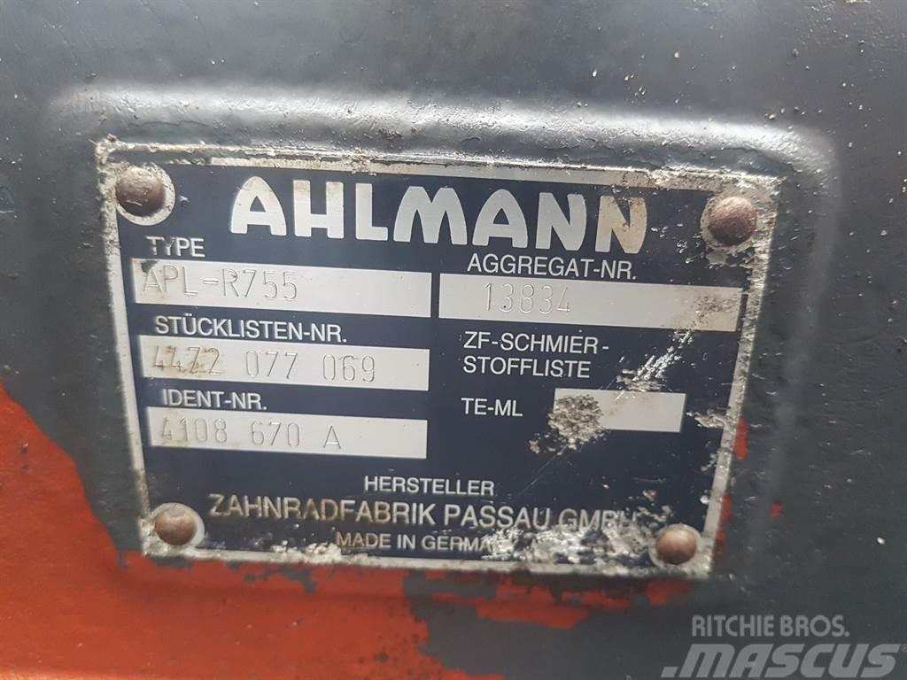 Ahlmann AZ14-ZF APL-R755-4472077069/4108670A-Axle/Achse/As Ašys