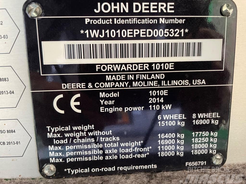 John Deere 1010 E Naudoti miškovežiai (Forvarderiai)
