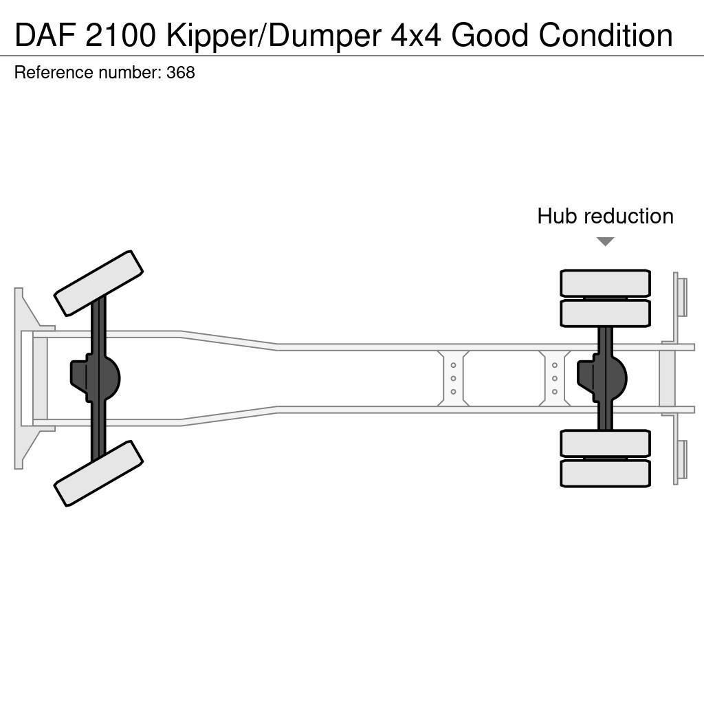 DAF 2100 Kipper/Dumper 4x4 Good Condition Savivarčių priekabų vilkikai