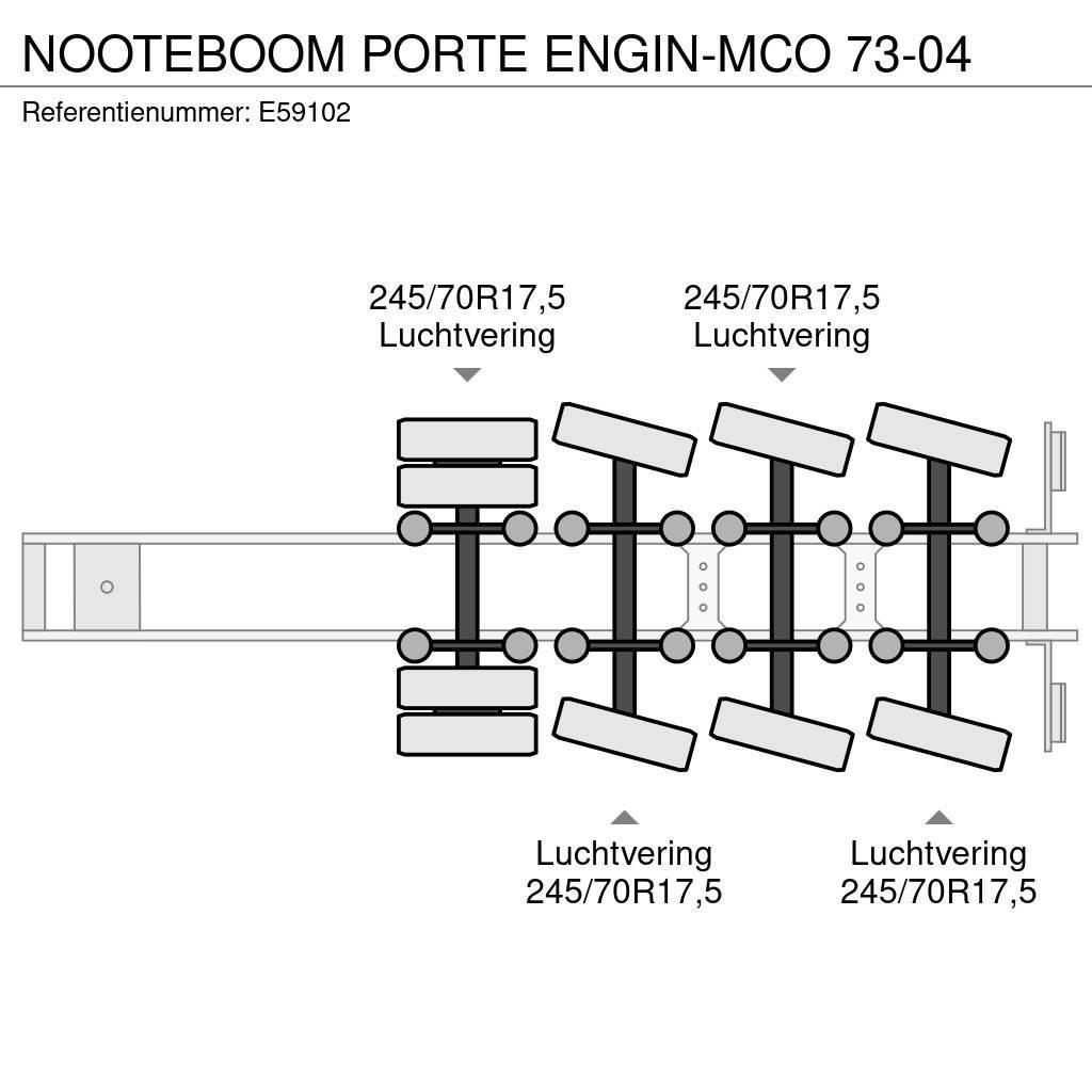 Nooteboom PORTE ENGIN-MCO 73-04 Žemo iškrovimo puspriekabės