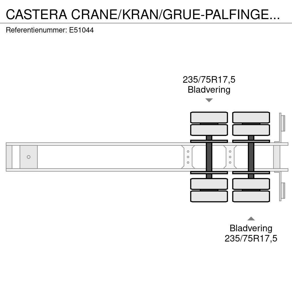 Castera CRANE/KRAN/GRUE-PALFINGER 22002 (2xHydr.) Žemo iškrovimo puspriekabės