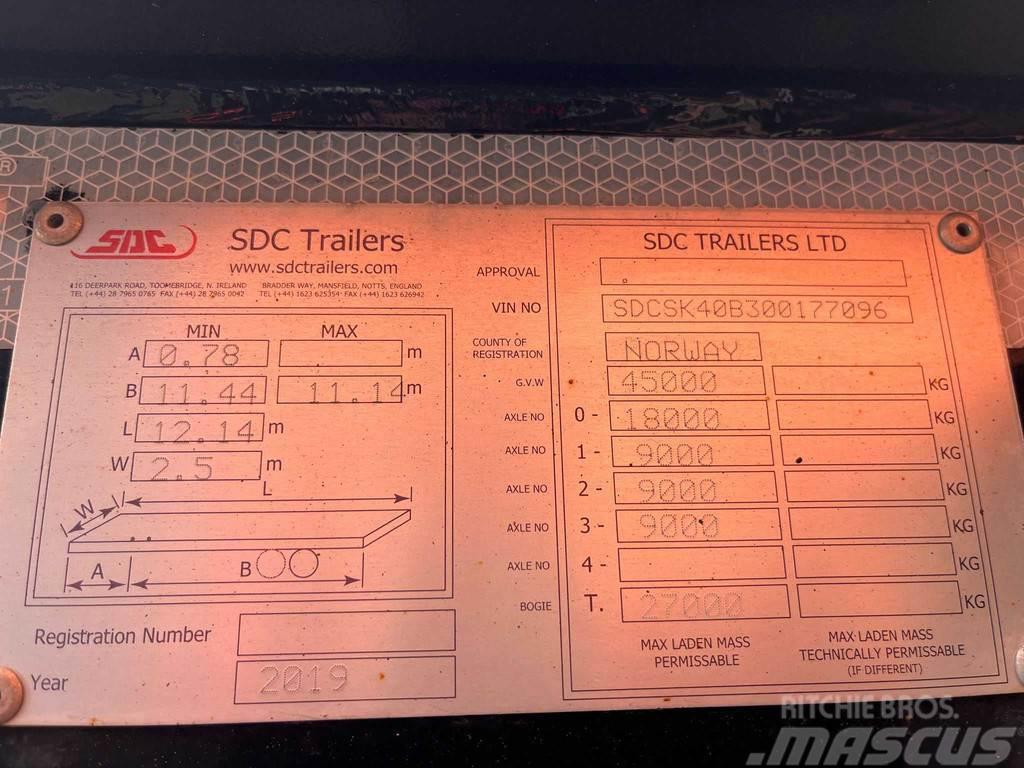 SDC TRAILERS Semitrailer Konteinerių puspriekabės