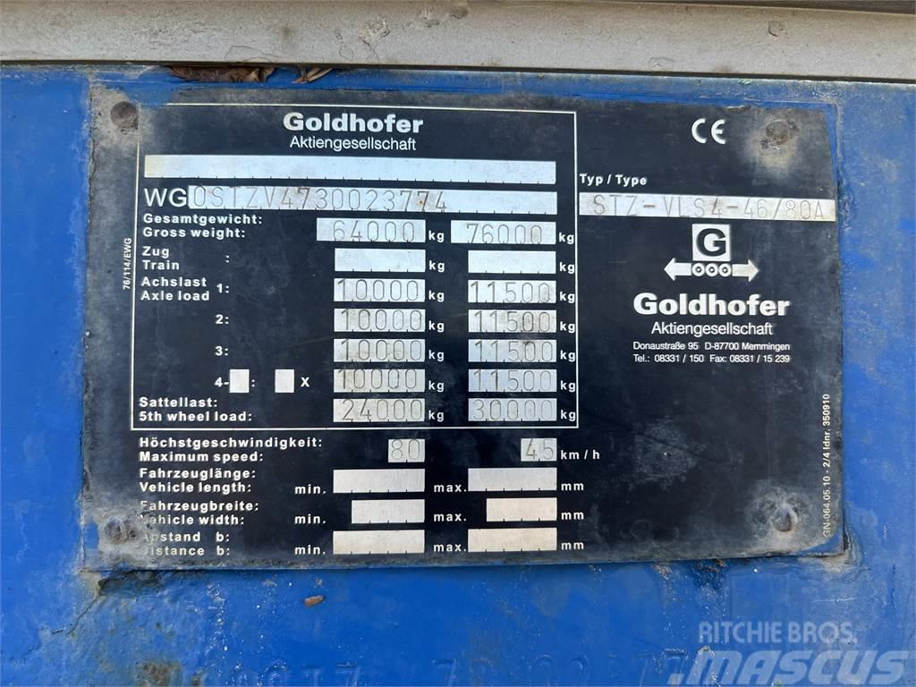 Goldhofer STZ-VLS 4-46/80 A Žemo iškrovimo puspriekabės