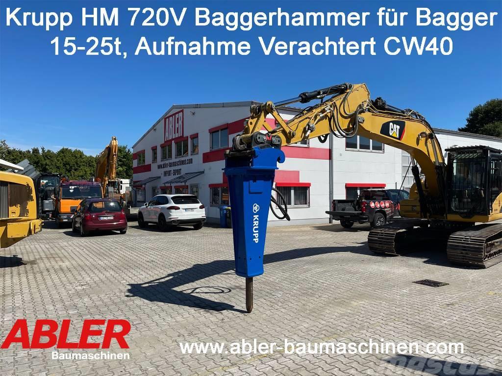 Krupp HM 720 V Abbruchhammer für Bagger 15-25t Griovimo ekskavatoriai