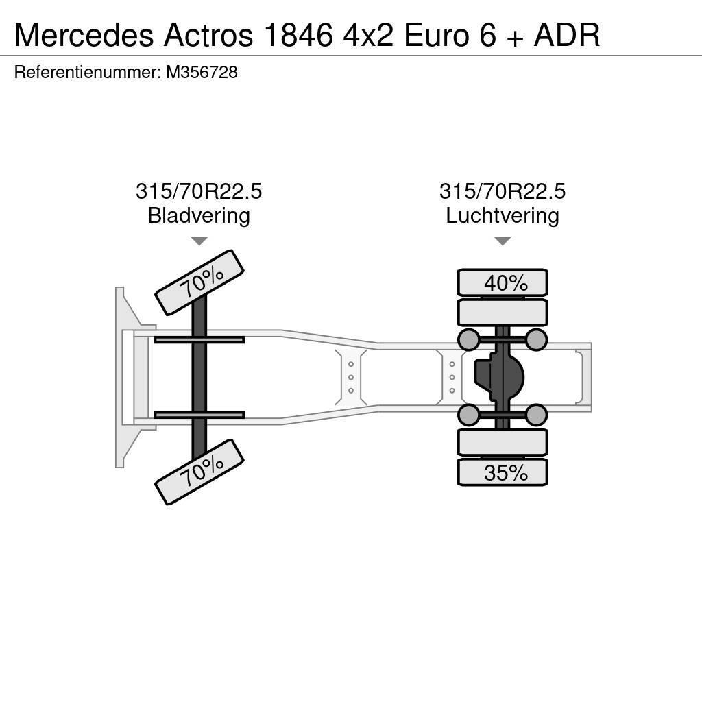 Mercedes-Benz Actros 1846 4x2 Euro 6 + ADR Naudoti vilkikai