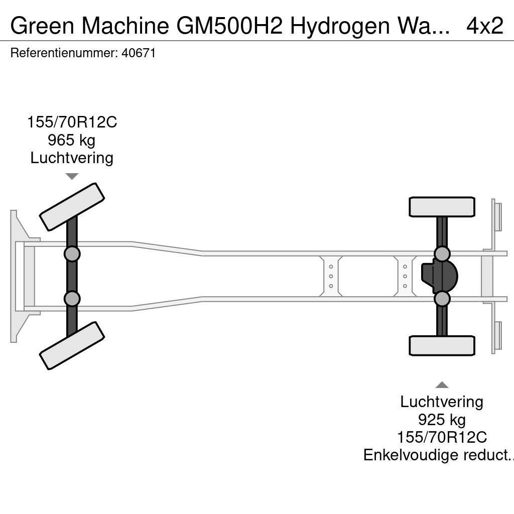 Green Machines GM500H2 Hydrogen Waterstof Sweeper Šlavimo sunkvežimiai