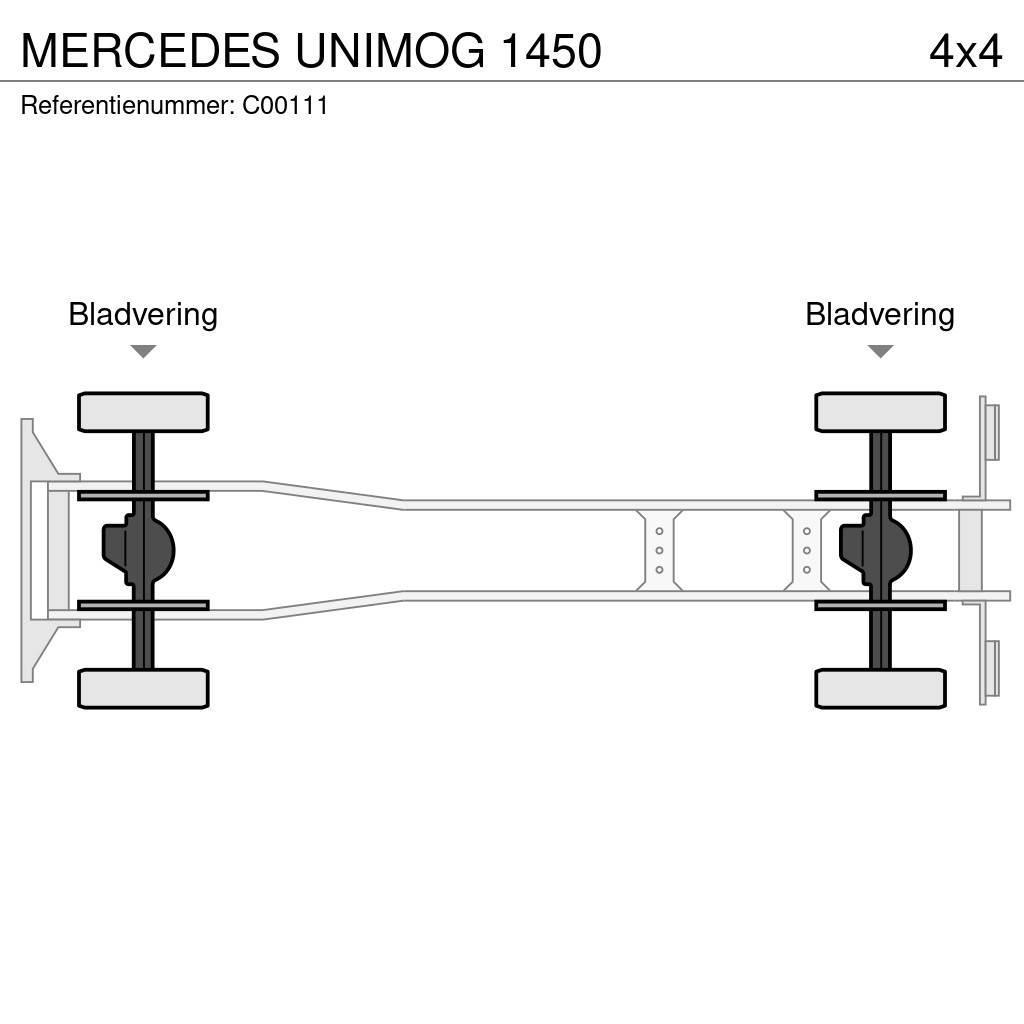 Mercedes-Benz UNIMOG 1450 Savivarčių priekabų vilkikai