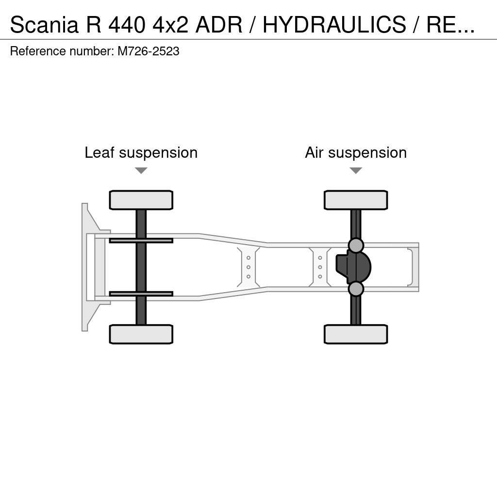 Scania R 440 4x2 ADR / HYDRAULICS / RETARDER Naudoti vilkikai