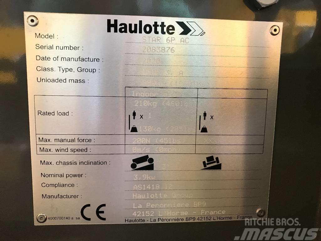 HAULOTTE STAR 6 PICKING AC Vertikalūs stiebiniai keltuvai