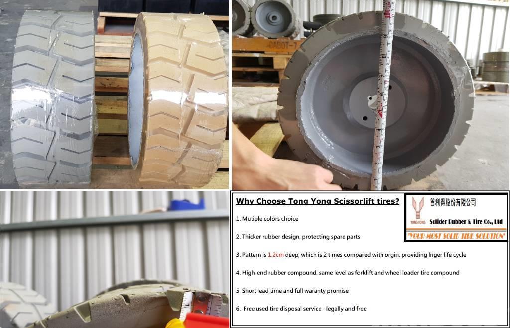 Tong Yong Scissor lift tire 12x4.5 (for Genie 1930) Padangos, ratai ir ratlankiai