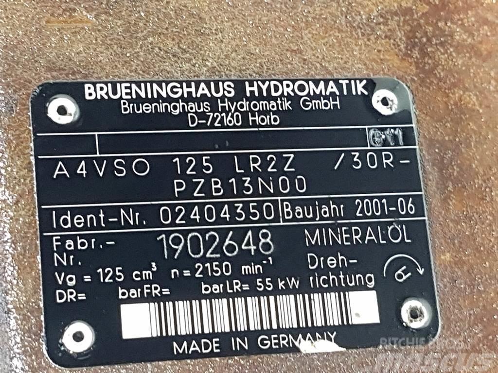 Brueninghaus Hydromatik A4VSO125LR2Z/30R-R902404350-Drive pump/Fahrpumpe Hidraulikos įrenginiai