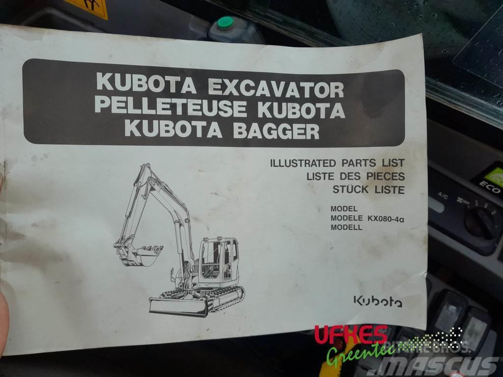 Kubota KX080-4 Alpha Vidutinės galios ekskavatoriai 7-12 t