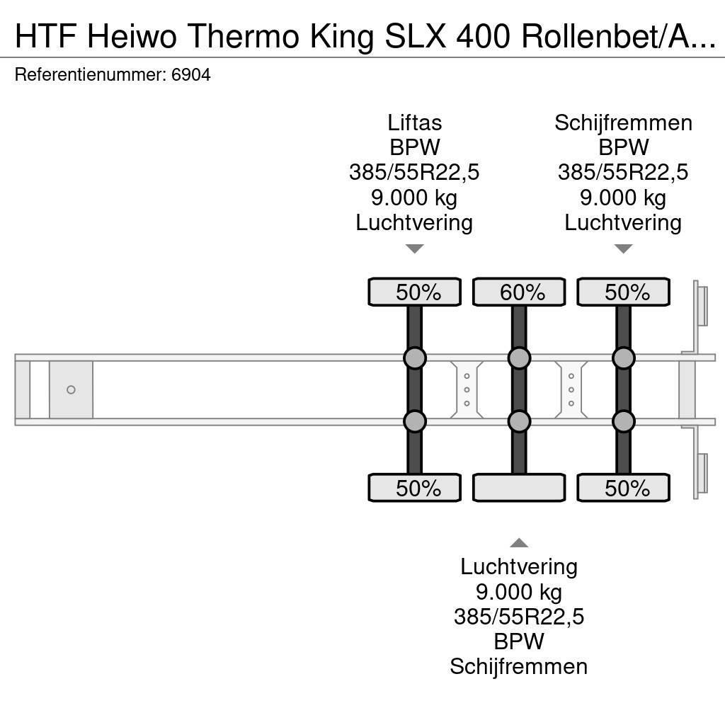 HTF Heiwo Thermo King SLX 400 Rollenbet/Aircargo Kopsc Puspriekabės su izoterminiu kėbulu