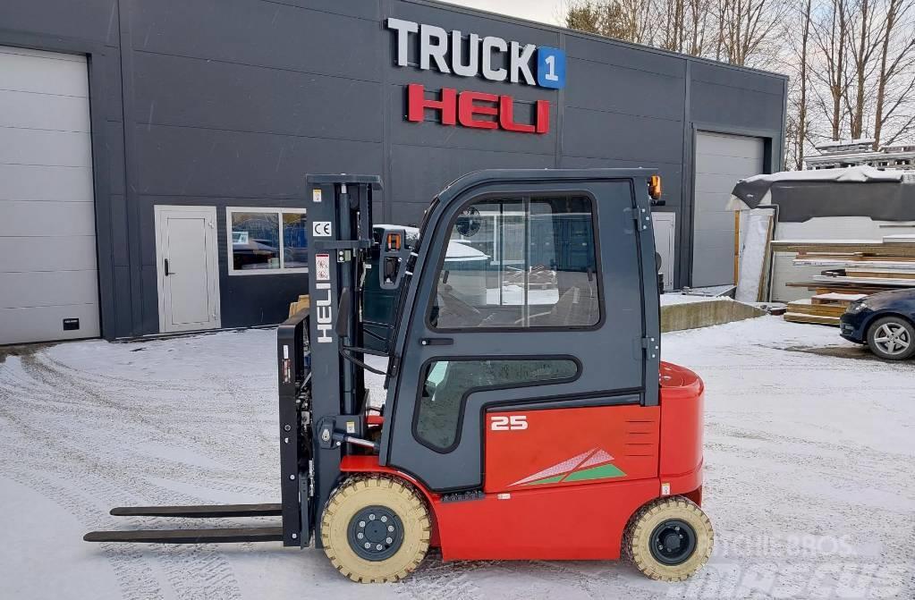 Heli 2,5 tonns el. truck - 4,7 m løftehøyde (PÅ LAGER) Elektriniai šakiniai krautuvai