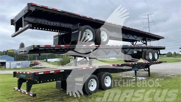 Wabash 48' STEEL SPRING SLIDER, FET INCLUDED Bortinių sunkvežimių priekabos su nuleidžiamais bortais