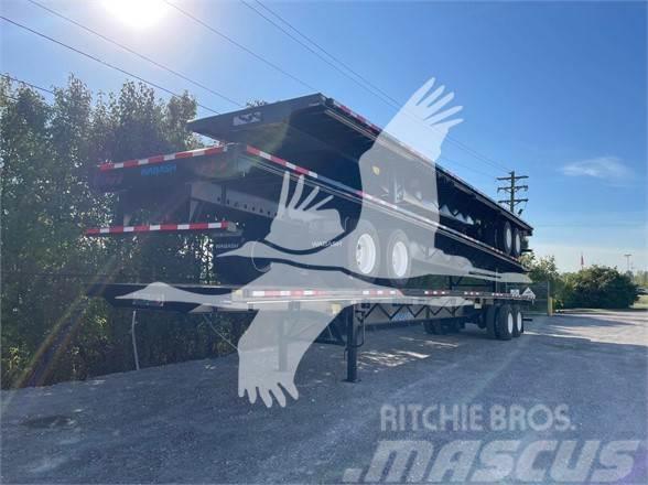 Wabash 53' STEEL AIR SLIDER, FET INCLUDED Bortinių sunkvežimių priekabos su nuleidžiamais bortais
