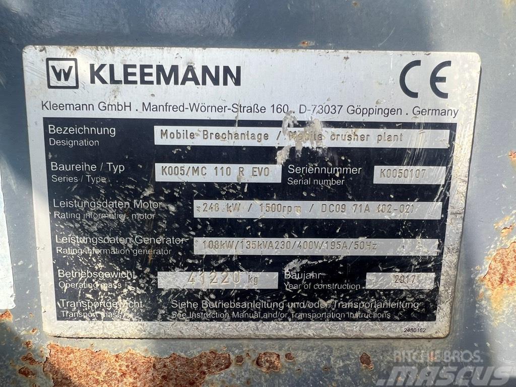 Kleemann MC 110 R Trupintuvai