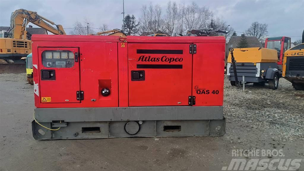 Atlas Copco QAS 40 30 50 60 INGERSOLL RAND 40 DOSSAN Dyzeliniai generatoriai