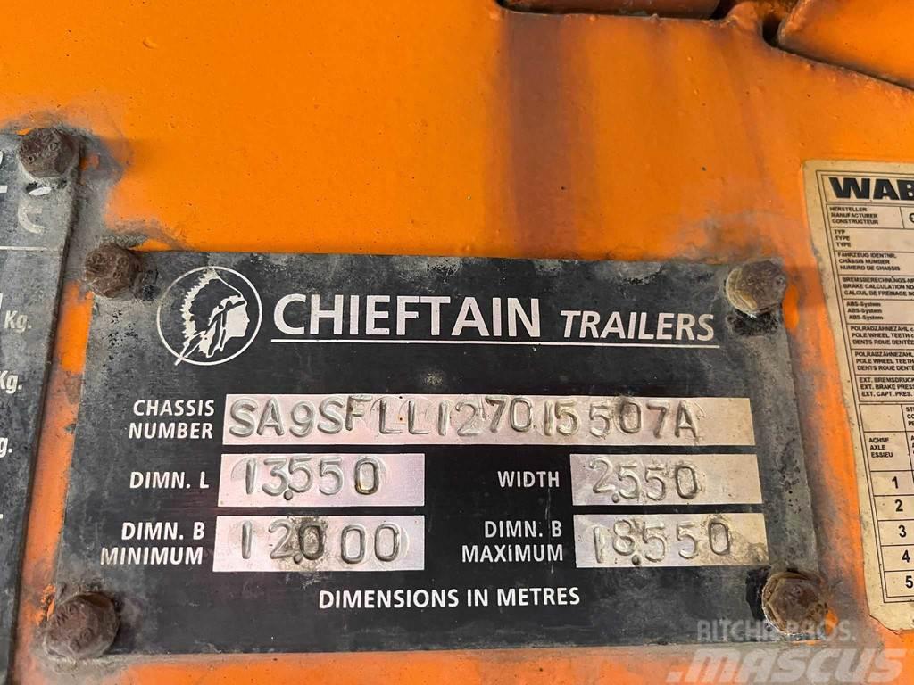 Chieftain SFLL 1270 PLATFORM L=9315 mm Žemo iškrovimo puspriekabės