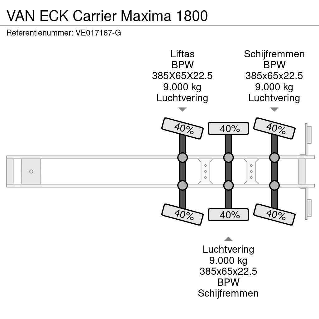 Van Eck Carrier Maxima 1800 Puspriekabės su izoterminiu kėbulu
