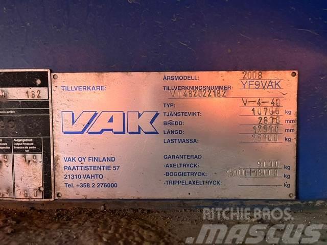 VAK V-4-40 VECTOR 1850 / BOX L=12385 mm Priekabos šaldytuvai