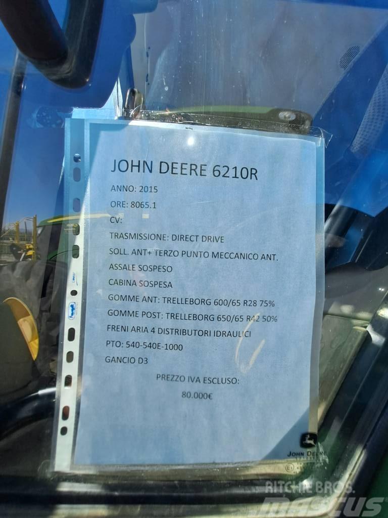 John Deere 6210 R Traktoriai